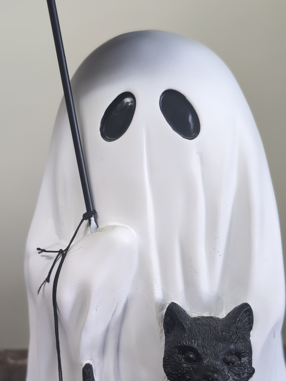 Goblin & Ghoul 13" Ghost with Black Cat & Umbrella Medium Tabletop Decor 👻 - Picture 3 of 9